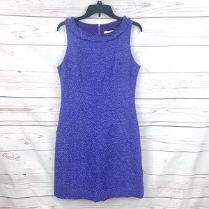 Kate Spade Naudia Dress Textured Confetti Tweed Sleeveless Sheath Shift Boatneck